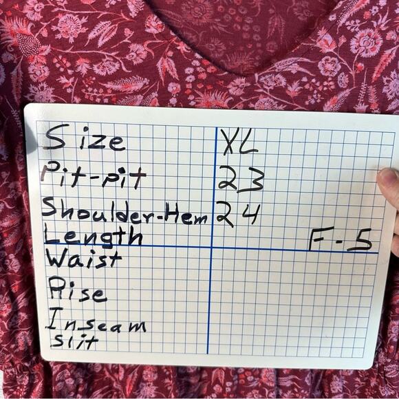 Lucky brand peasant top knit floral the v-neck peplum bohemian hippie western - Picture 10 of 10